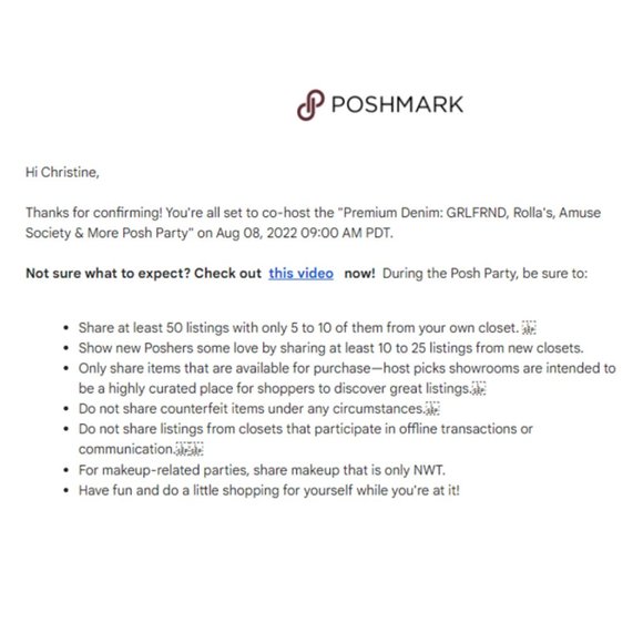 Thanks Everyone! Happy Poshing! "Best in Jeans Posh Party" on Sep 25, 2022 - Picture 6 of 8